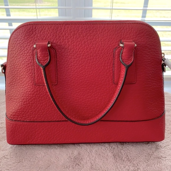 KATE SPADE Bay Street Small Rachelle Satchel and Tellie Wallet in HOT CHILI - Picture 3 of 15